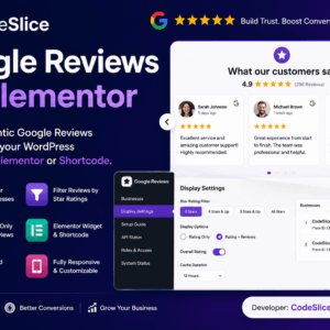 Google Reviews for Elementor By CodeSlice