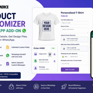 WooCommerce Product Customizer + WhatsApp Add-on